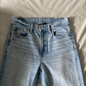 American Eagle Outfitters Light Blue Straight Leg Jeans